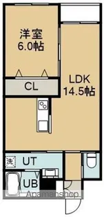 NEW PIAZZA西桔梗【4階】の間取り